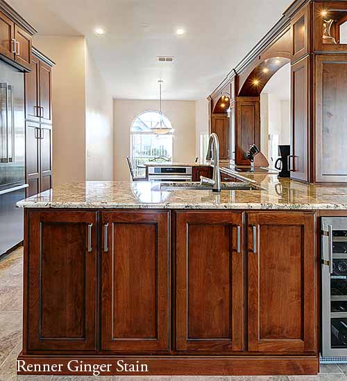 Renner Kitchen Cabinets with Ginger Staining